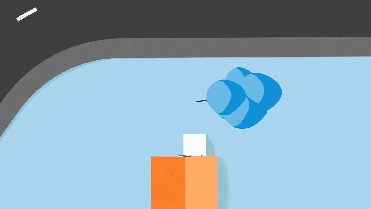 Animation of the Bird's Eye View Customizable Motion Zones feature.