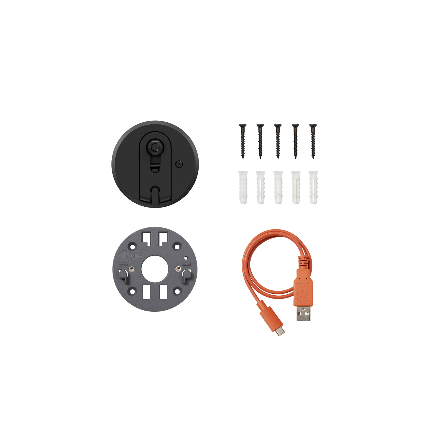 Spare Parts (for Outdoor Cam Plus Battery) - Black