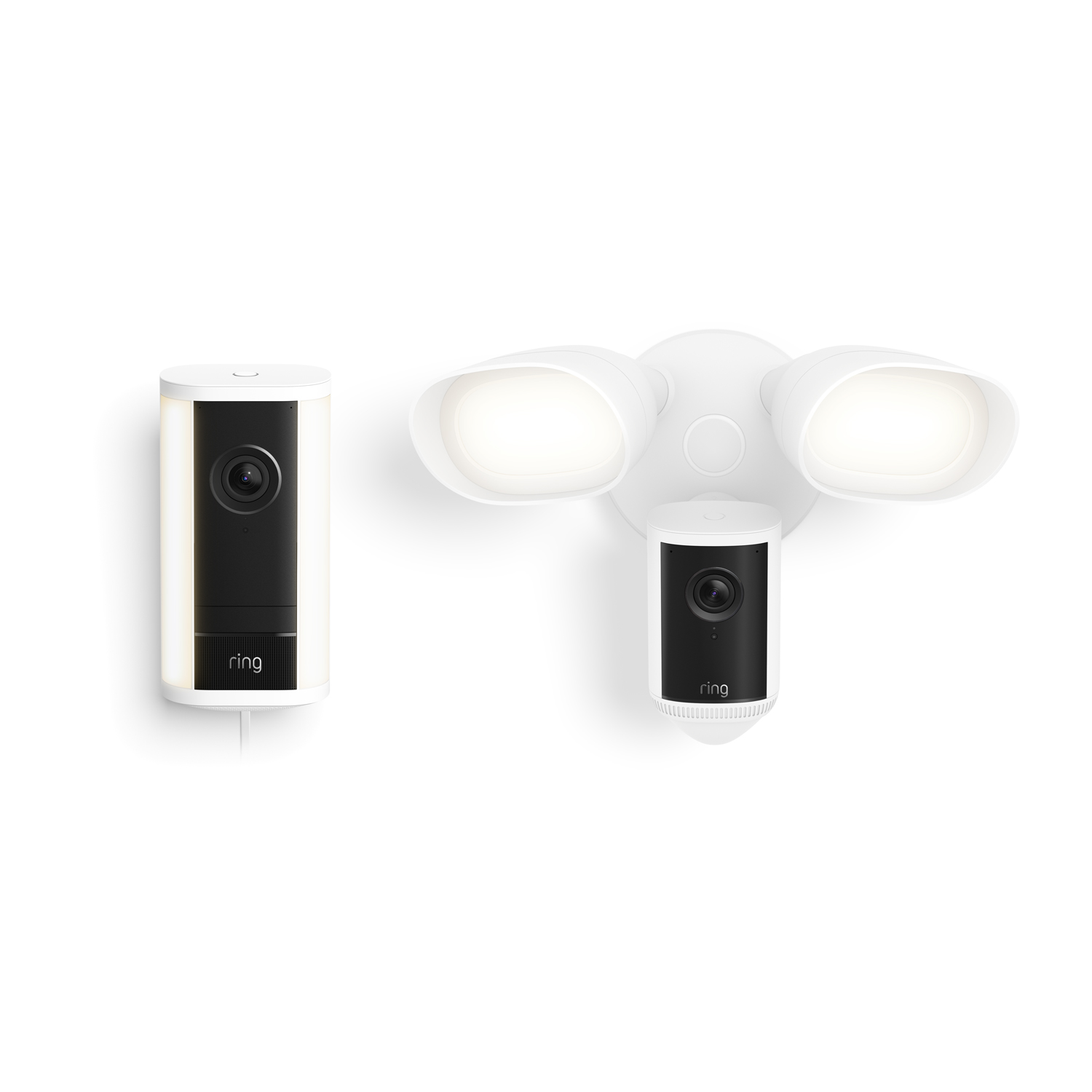 Spotlight Cam Pro, Plug-in (2nd Gen) + Floodlight Cam Pro (2nd Gen)  - White