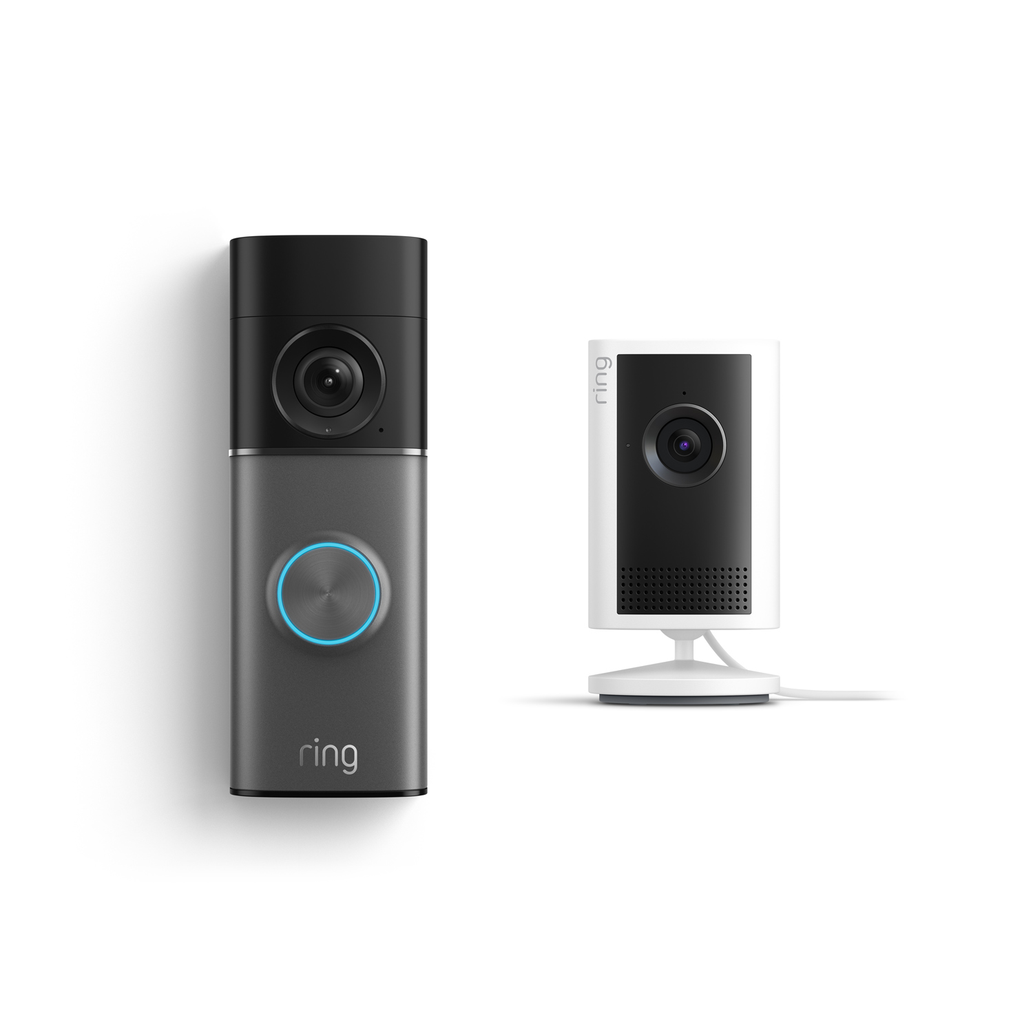 Wired Doorbell Pro (3rd Gen) + Indoor Cam Plus - Deep Silver + White