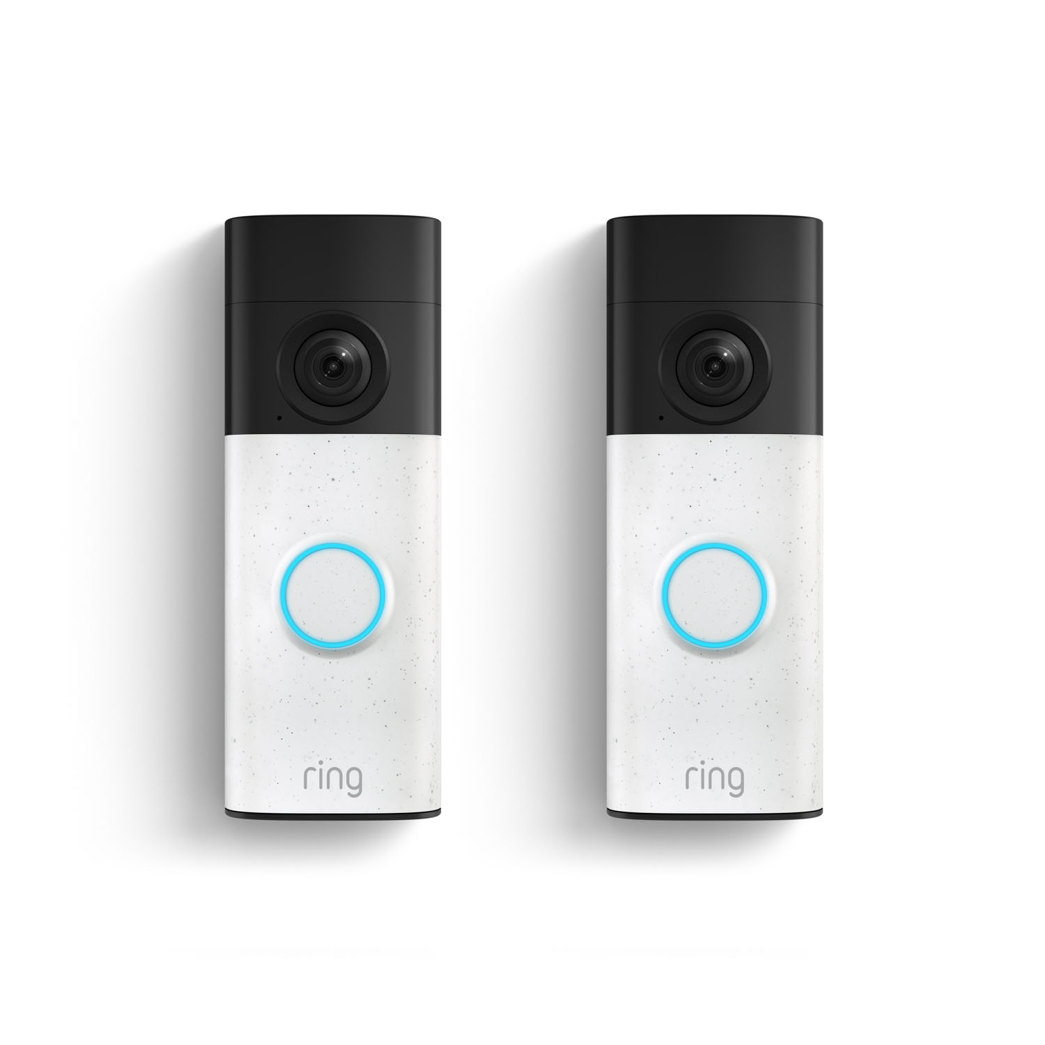 2-Pack Battery Doorbell 2K (Newest Model) - 2-Pack Battery Doorbell (2nd Gen) in the color Speckled White.