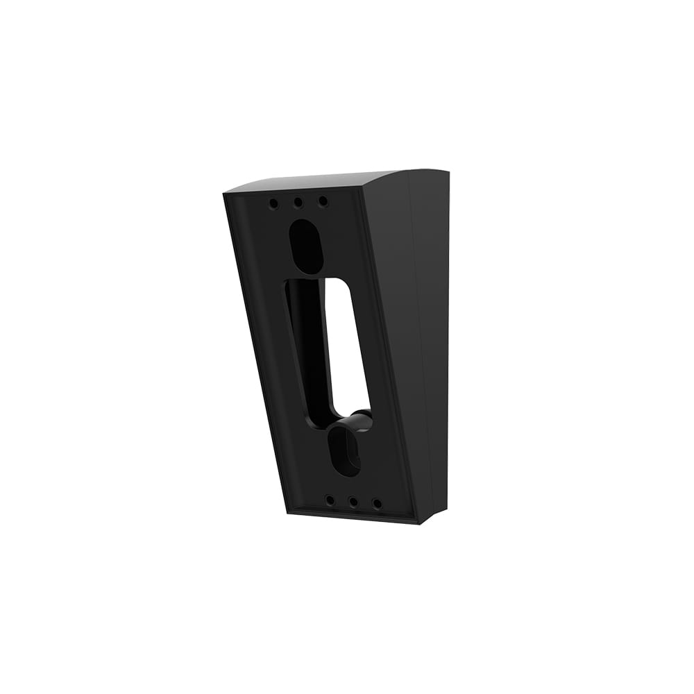 Wedge Kit (Video Doorbell Wired) - Black wedge mount for Ring Video Doorbell Wired, shown angled to adjust doorbell viewing angle.