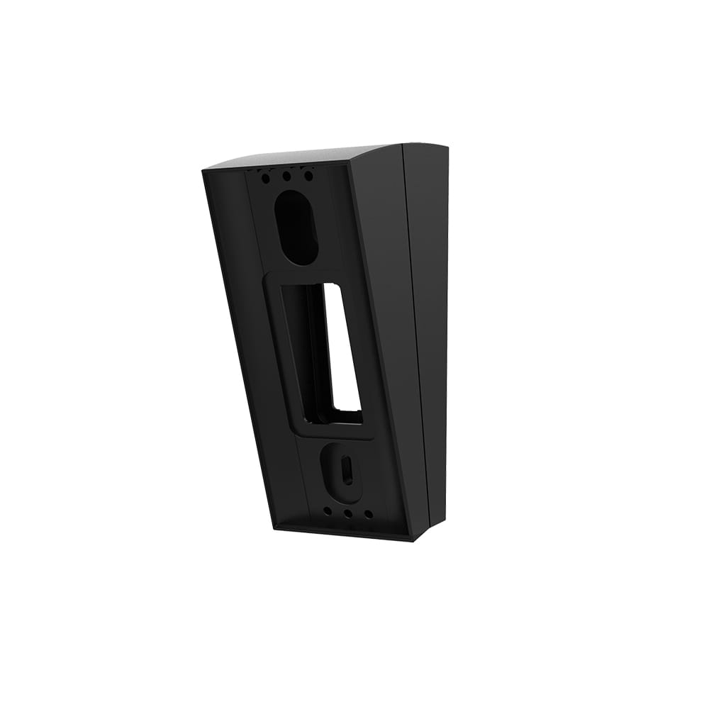 Wedge Kit (Wired Doorbell Pro (Video Doorbell Pro 2)) - Angled black Ring Wedge Kit mount for Video Doorbell Pro 2, designed to adjust viewing angle on sloped surfaces.
