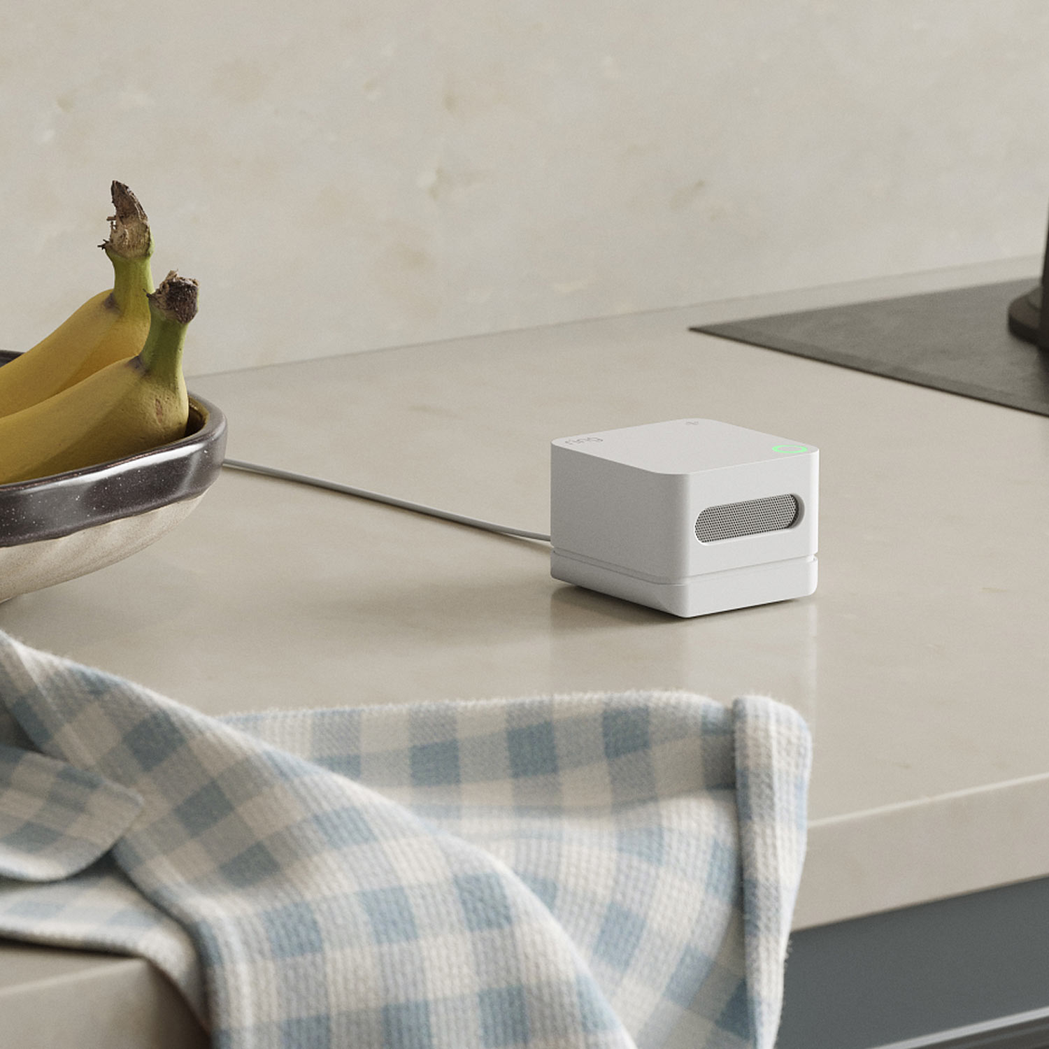 Air Quality Monitor - Air Quality Monitor White:Ring's Air Quality Monitor.