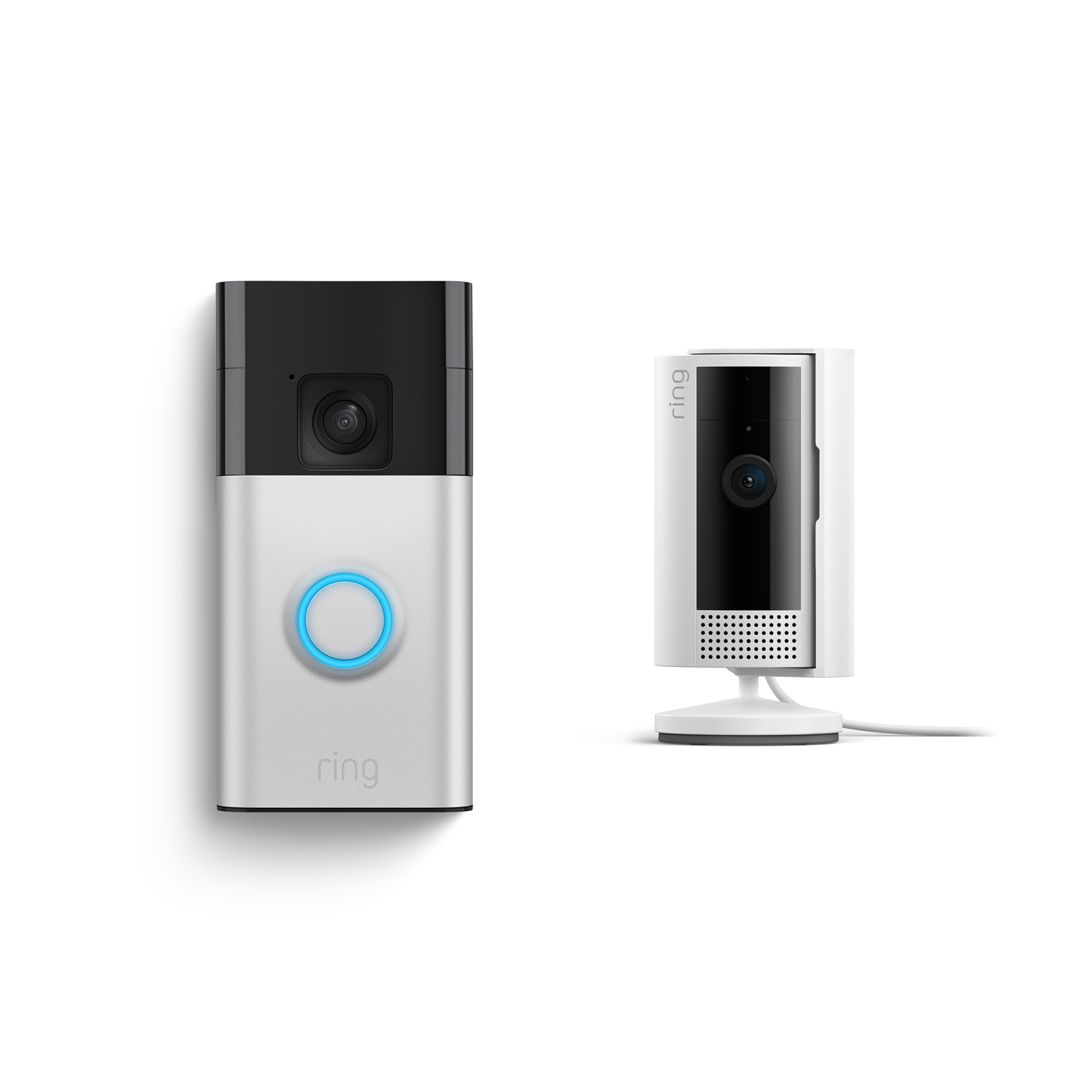 Battery Doorbell + Indoor Cam - Satin Nickel