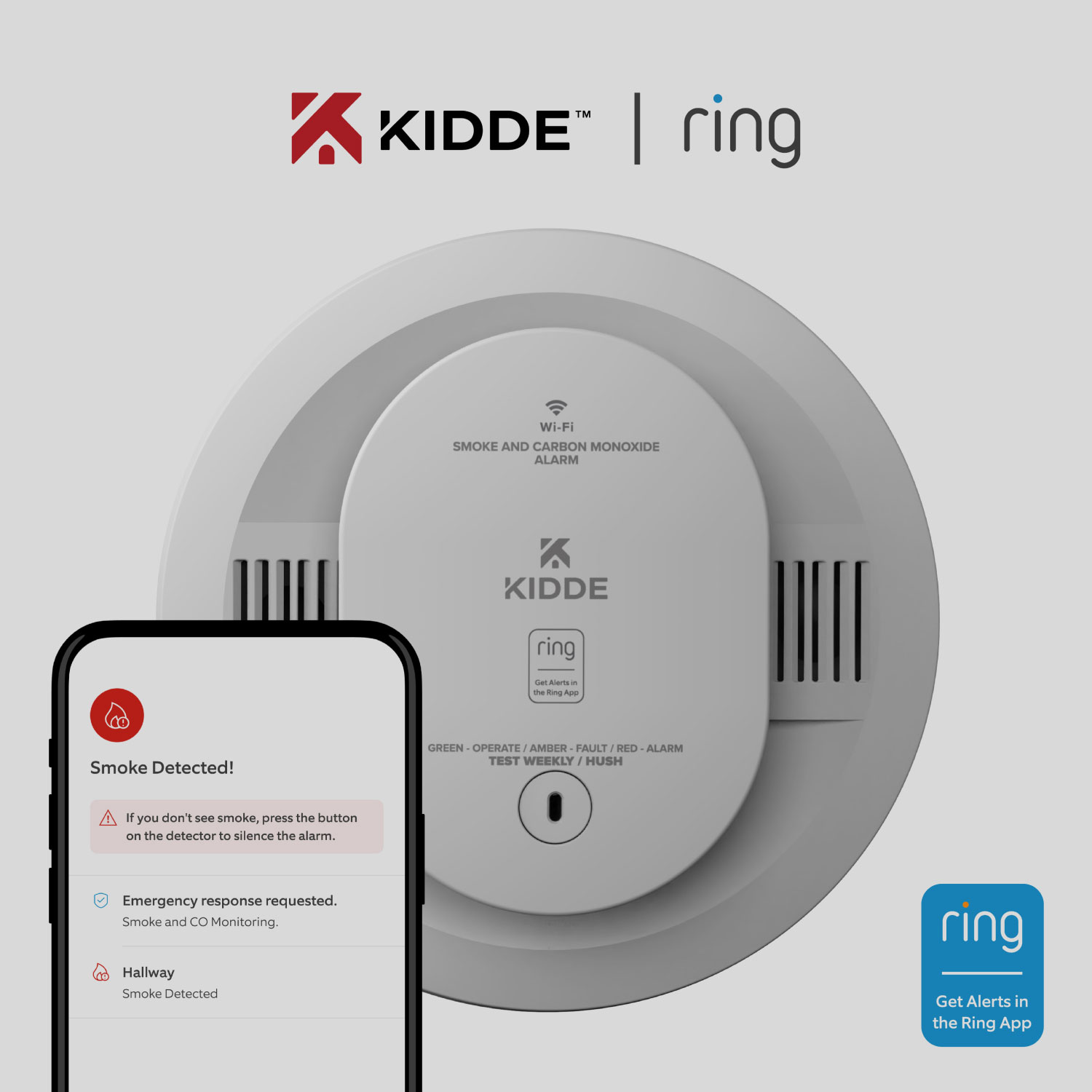 KIDDE Battery Smart Smoke & Carbon Monoxide Alarm  - KIDDE Battery Smart Smoke & Carbon Monoxide Alarm product detail demo video