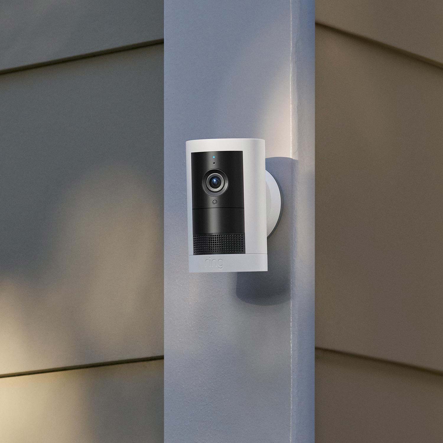 Bestselling Starter Kit (Outdoor Cam Plus Battery + Battery Doorbell) - Video of Ring Outdoor Cam Plus highlighting 2K clarity, wide field of view, real-time monitoring and notifications.