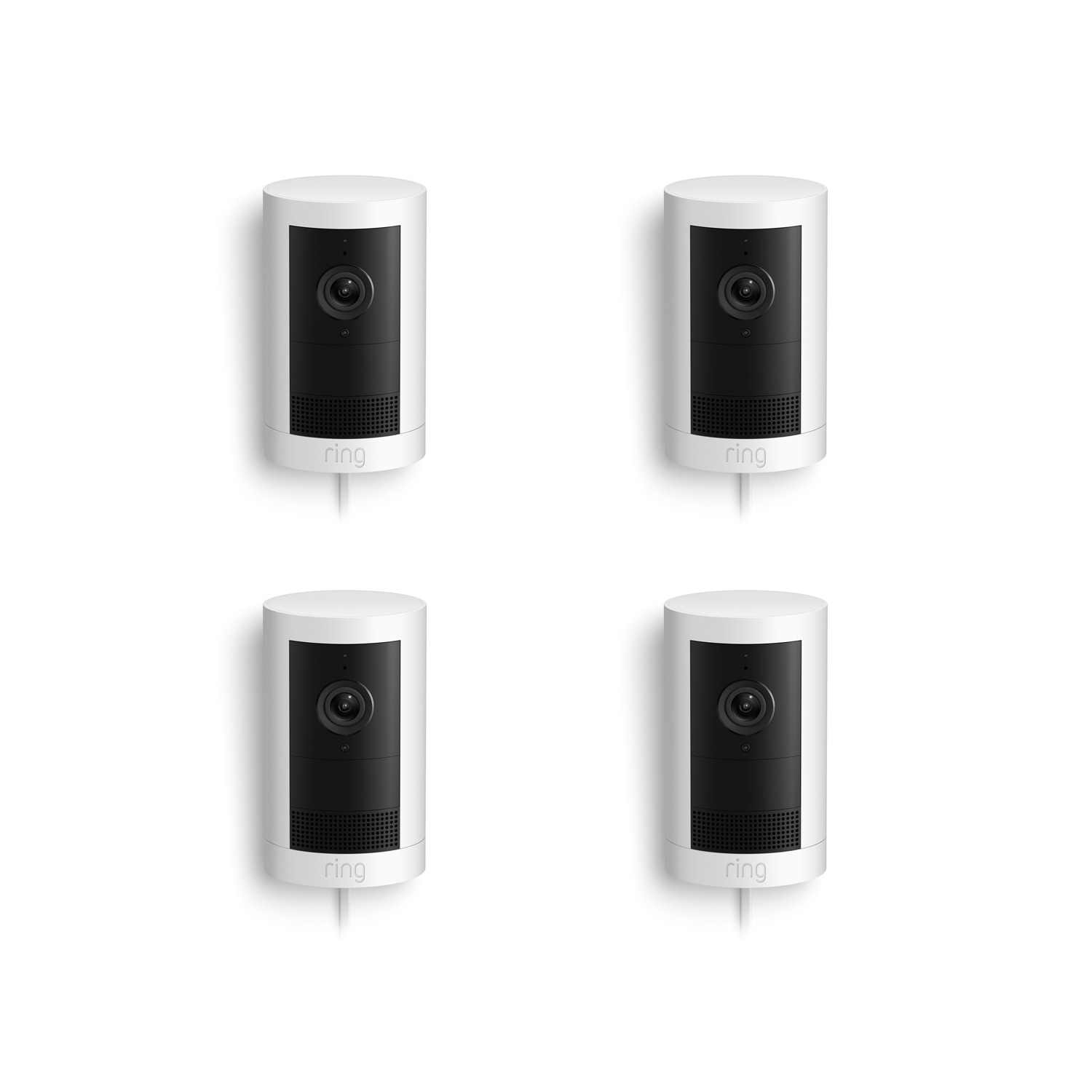 Outdoor Cam Plus (Featuring Retinal 2K)  - Plug-In / White / 4-Pack