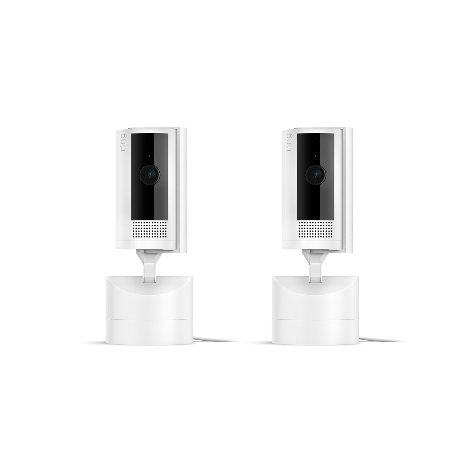 Pan-Tilt Indoor Cam  - Plug-in / White / 2-Pack