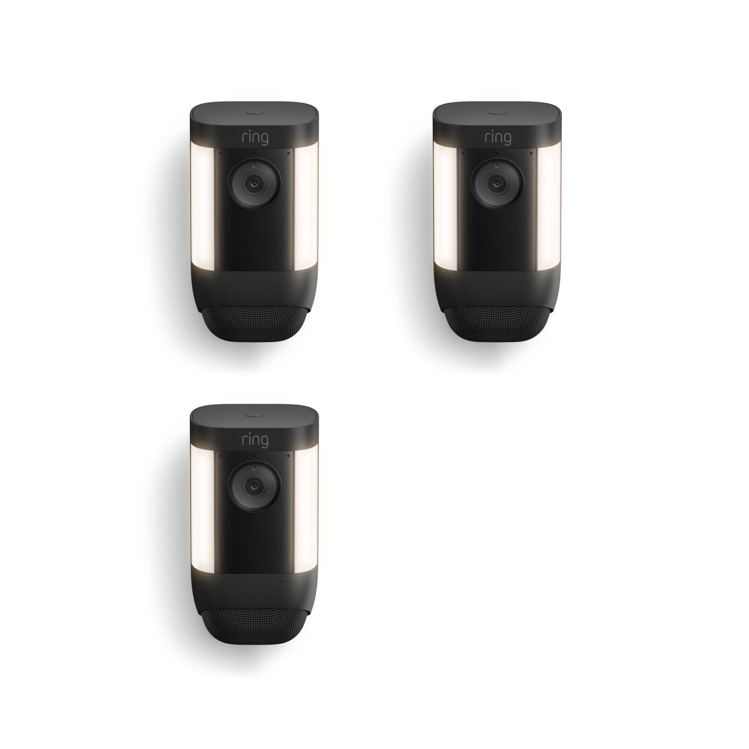 Spotlight Cam Pro (Featuring Retinal 2K) - Battery / Black / 3-Pack