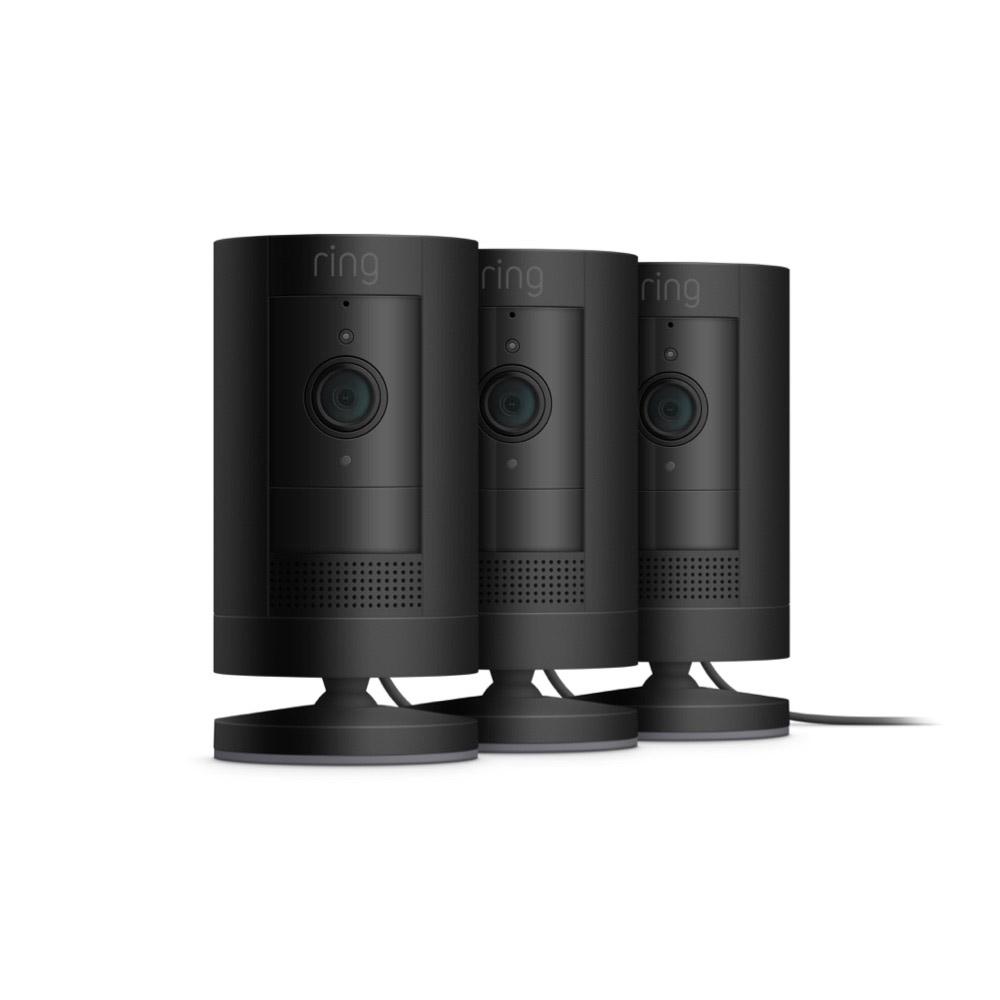 Stick Up Cam (Certified Refurbished) - Plug-In / 3-Pack / Black