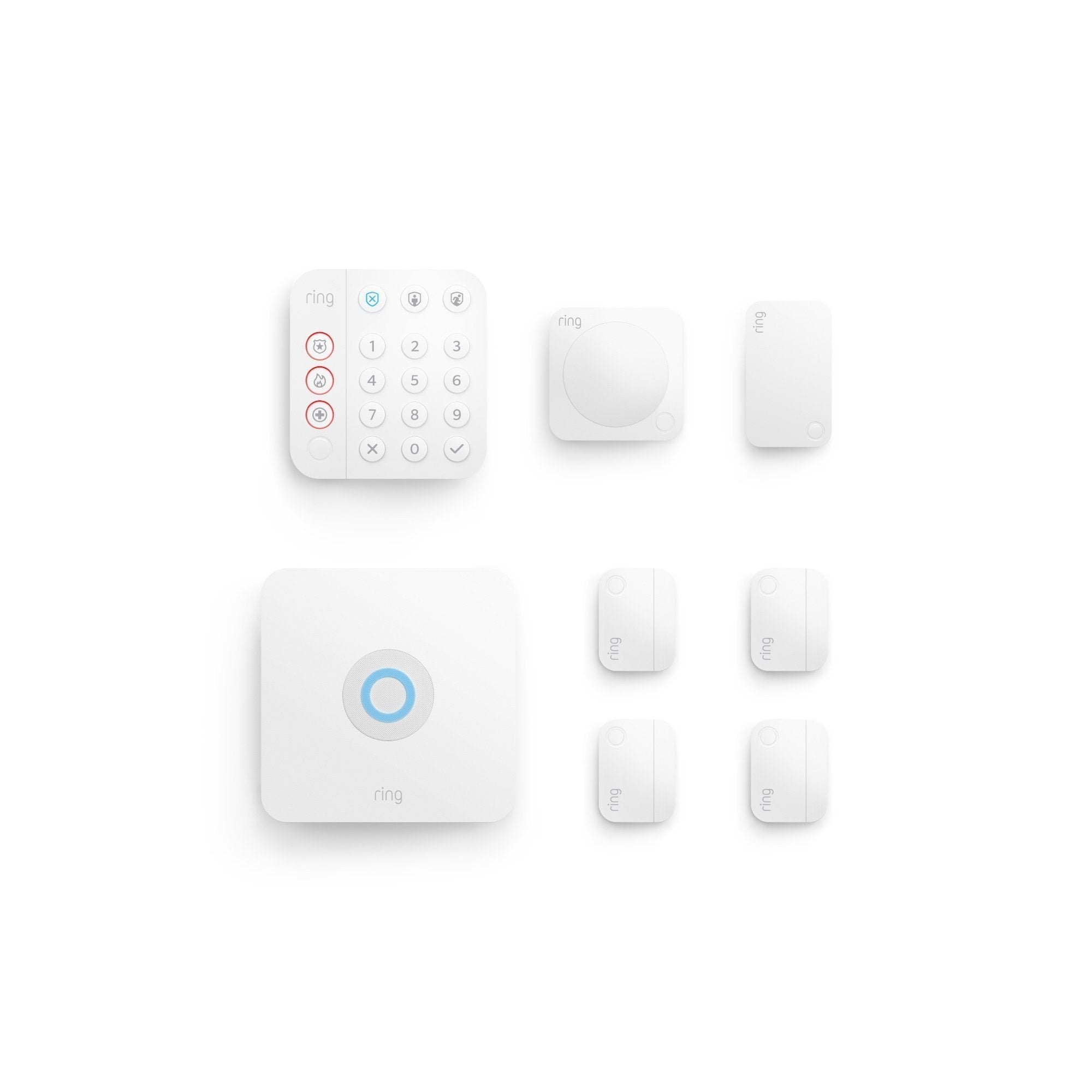 Alarm Security Kit, 8-Piece (Certified Refurbished) - White