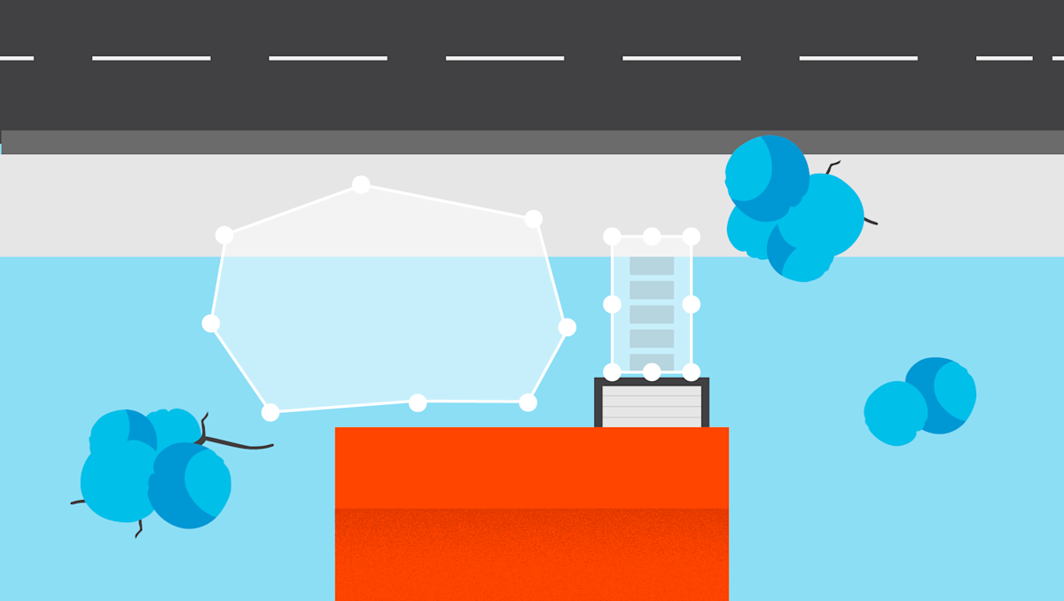 Illustration showing Bird's Eye View zones.