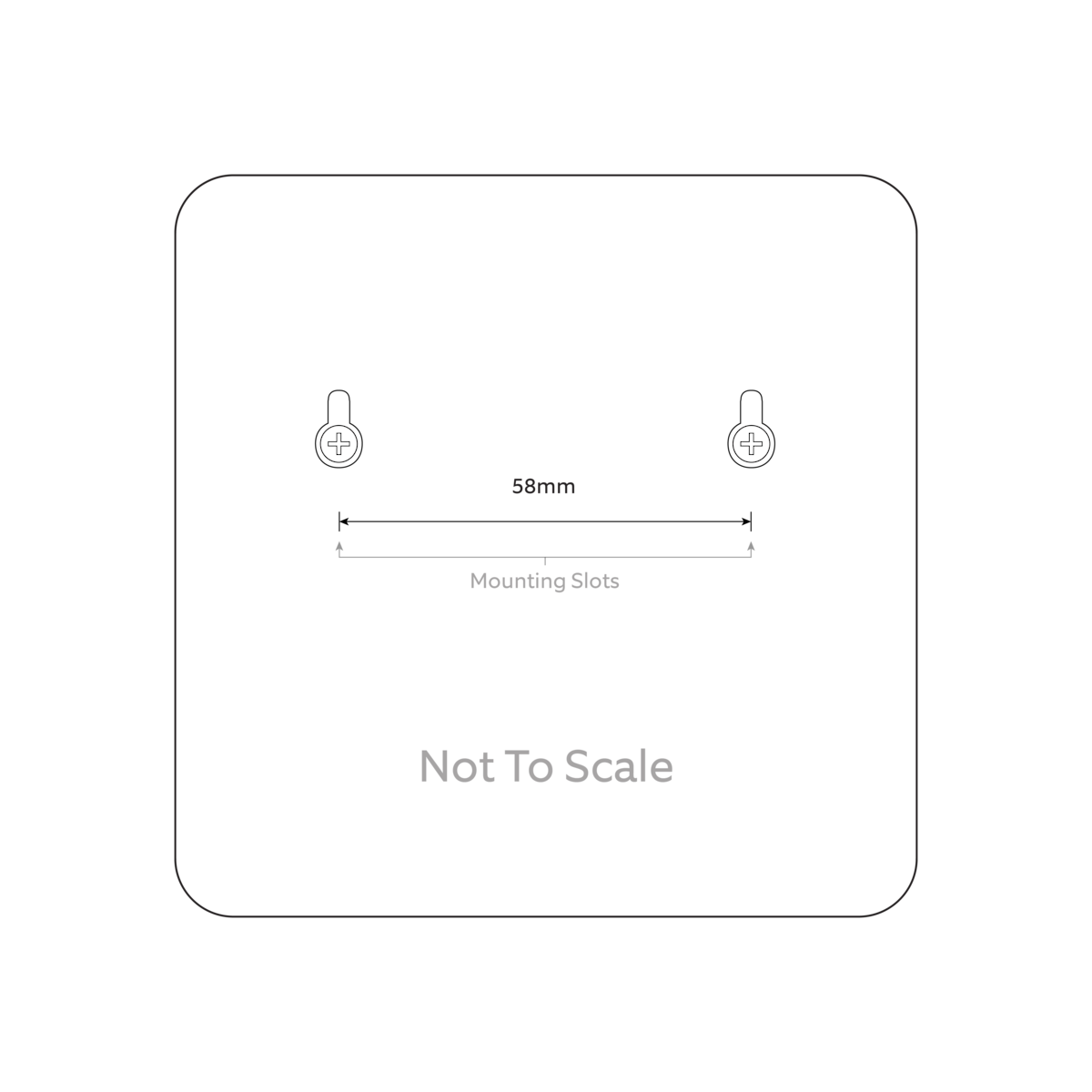 Ring Alarm Pro Installation Screw mounting template.