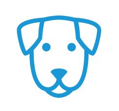 Illustration shows a dog as an icon for pets in the neighbors app.